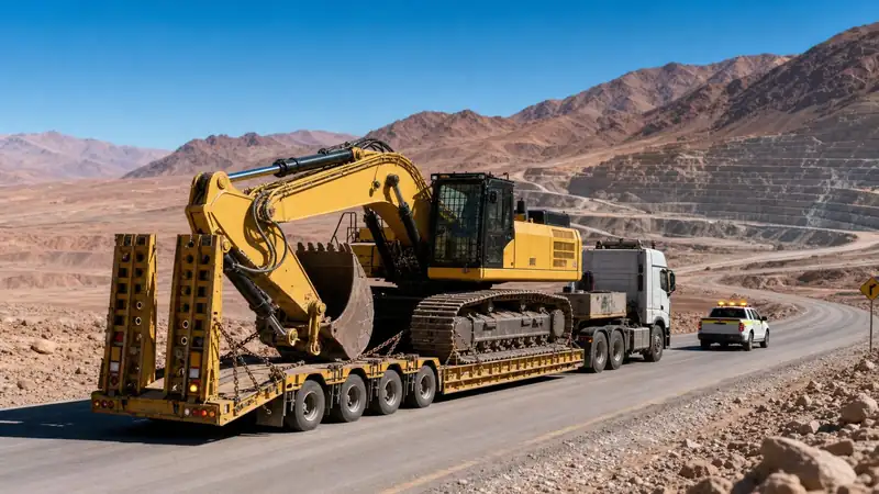 Excavators, Mining & Heavy Equipment · Inland machinery transport